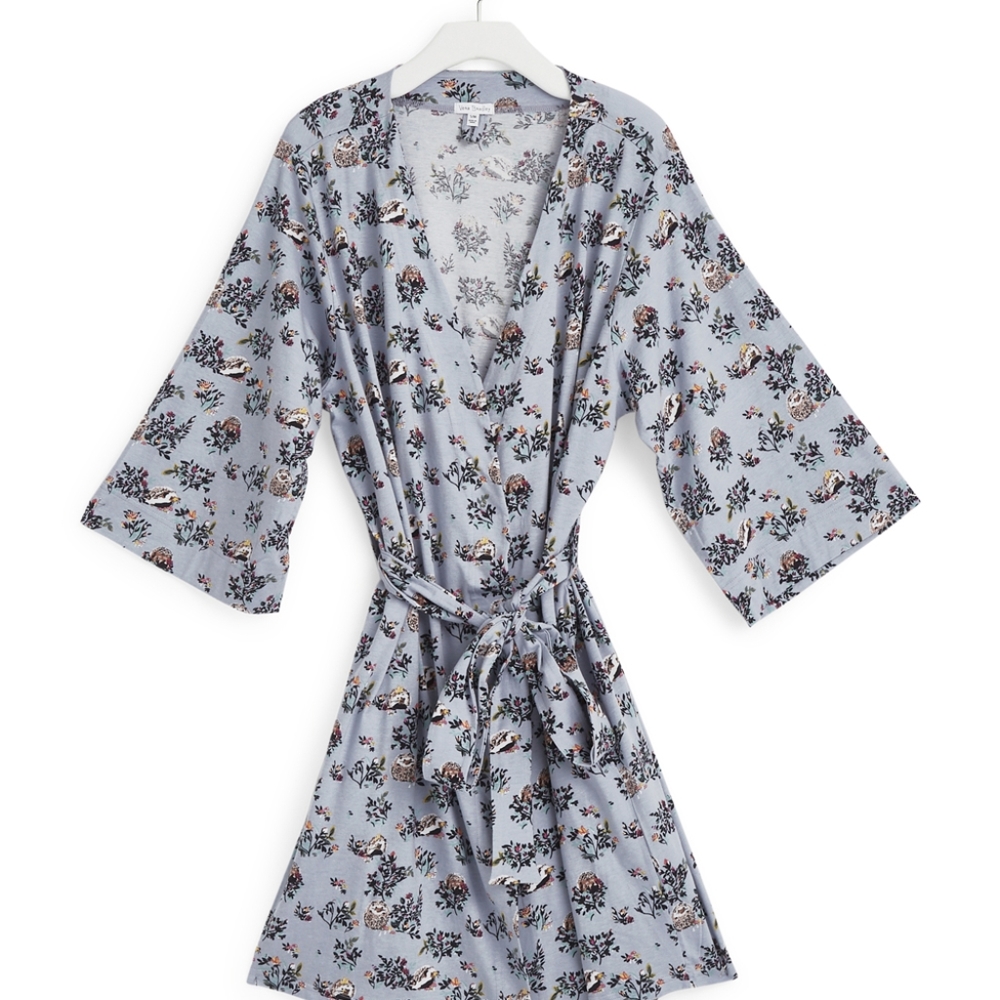 NWT L/XL Vera Bradley Hedgehog Wild Knit Robe
